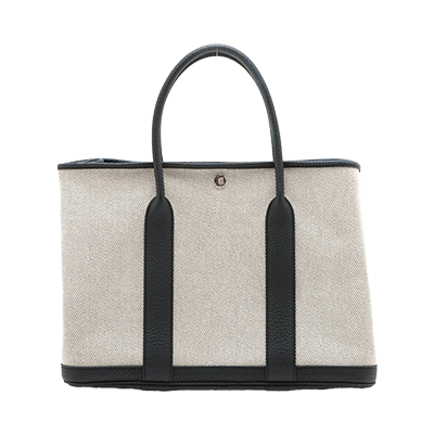 エルメス ガーデンパーティ36 PM ネゴンダ×トワルアッシュ ブラック シルバー