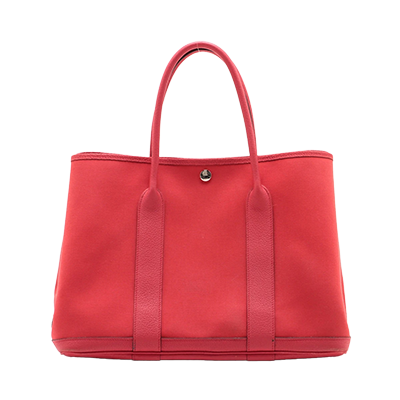 エルメス ガーデンパーティ36 PM トワルオフィシエ×ネゴンダ ブーゲンビリア シルバー