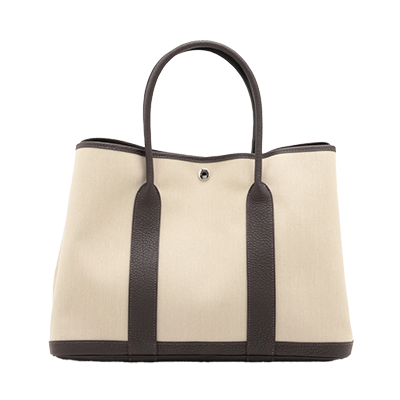 エルメス ガーデンパーティ36 PM ネゴンダ×トワルアッシュ ベージュ シルバー