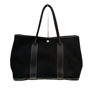 エルメス ガーデンパーティPM 黒 トワルオフィシエ×レザー