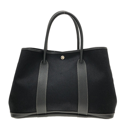 エルメス ガーデンパーティPM 黒 トワルオフィシエ×レザー
