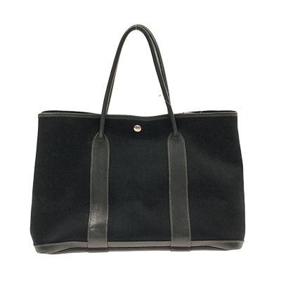 エルメス ガーデンパーティPM 黒 トワルオフィシエ×レザー