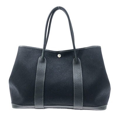エルメス ガーデンパーティPM 黒 トワルオフィシエ×レザー