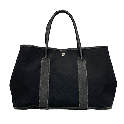 エルメス ガーデンパーティPM 黒 トワルオフィシエ×レザー