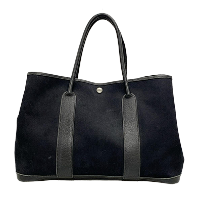 エルメス ガーデンパーティPM 黒 トワルオフィシエ×レザー
