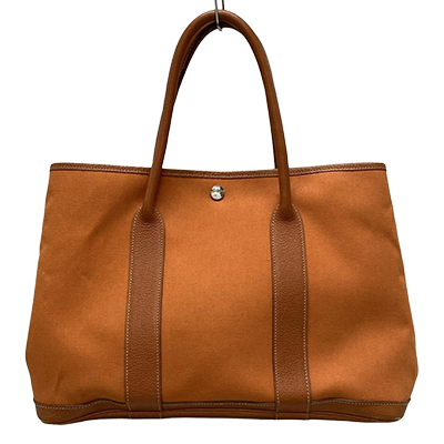 エルメス ガーデンパーティPM オレンジ トワルオフィシエ×レザー