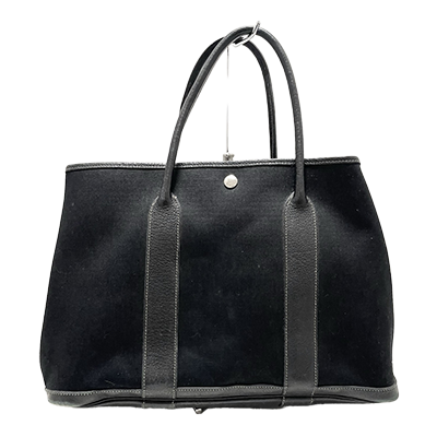 エルメス ガーデンパーティPM 黒 トワルオフィシエ×レザー