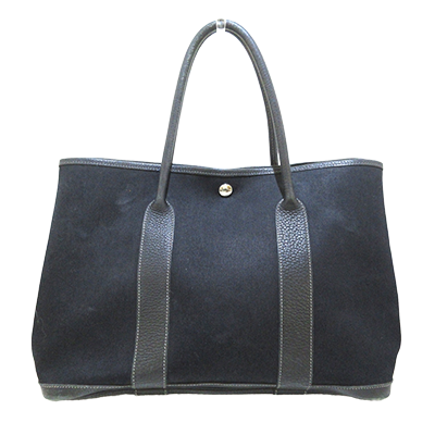 エルメス ガーデンパーティPM 黒 トワルオフィシエ×レザー