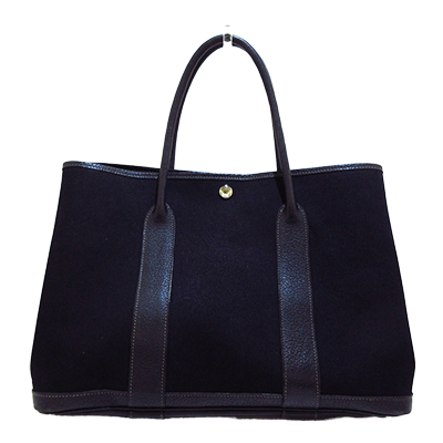 エルメス ガーデンパーティPM 黒 トワルオフィシエ×レザー