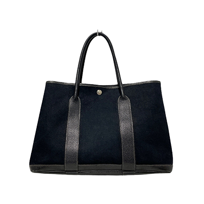 エルメス ガーデンパーティPM 黒 トワルオフィシエ×レザー