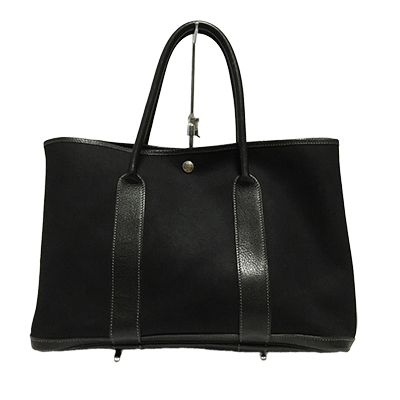 エルメス ガーデンパーティPM 黒 トワルオフィシエ×レザー