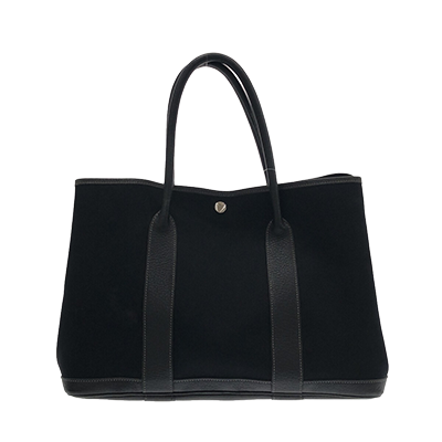 エルメス ガーデンパーティPM 黒 トワルオフィシエ×レザー