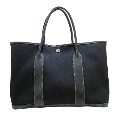 エルメス ガーデンパーティPM 黒 トワルオフィシエ×レザー