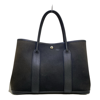 エルメス ガーデンパーティPM 黒 トワルオフィシエ×レザー
