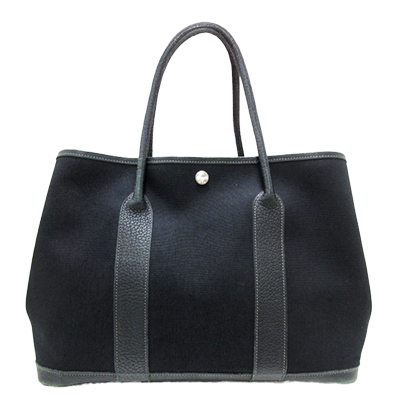 エルメス ガーデンパーティPM 黒 トワルオフィシエ×レザー