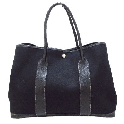 エルメス ガーデンパーティPM 黒 トワルオフィシエ×レザー