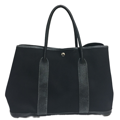 エルメス ガーデンパーティPM 黒 トワルオフィシエ×レザー