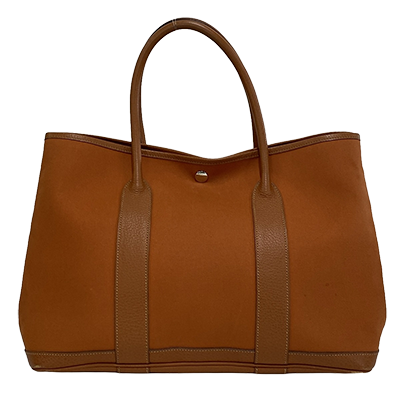 エルメス ガーデンパーティPM オレンジ トワルオフィシエ×レザー