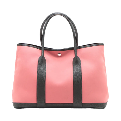 エルメス ガーデンパーティ36 PM トワルオフィシエxネゴンダ ローズアザレxヴェールフォンセ シルバー