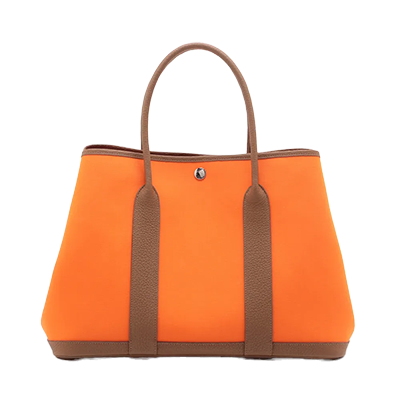 エルメス ガーデンパーティ36 PM ブッフル×トワルアッシュ ブラック シルバー