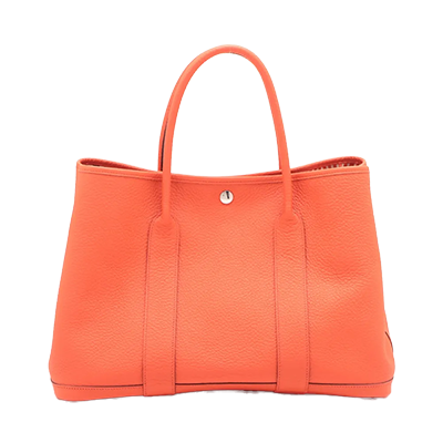 エルメス ガーデンパーティ36 PM ブッフル×トワルアッシュ ベージュ シルバー