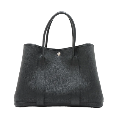 エルメス ガーデンパーティ36 PM トワルオフィシエ×ネゴンダ ブラック シルバー