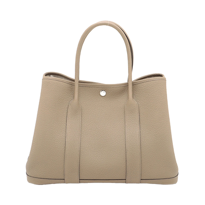 エルメス ガーデンパーティ36 PM ブッフル×トワルアッシュ ブラック シルバー
