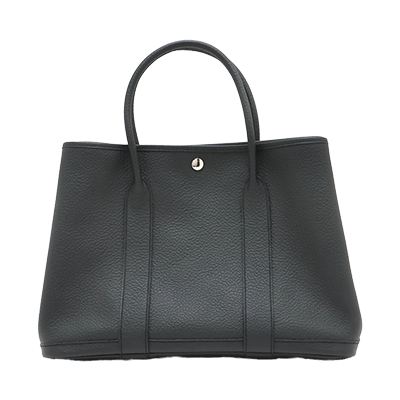 エルメス ガーデンパーティ36 PM トワルオフィシエ×ネゴンダ ブラウン シルバー