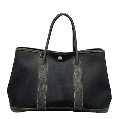 エルメス ガーデンパーティTPM 黒 トワルアッシュ×レザー