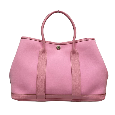 エルメス ガーデンパーティTPM ピンク トワルオフィシエ×レザー