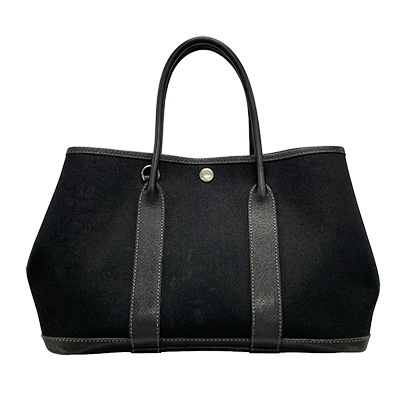 エルメス ガーデンパーティTPM 黒 トワルオフィシエ×レザー