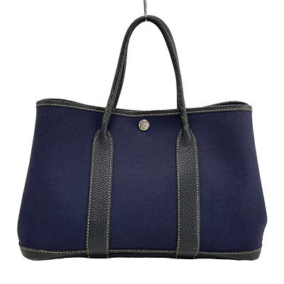 エルメス ガーデンパーティTPM ブルーインディゴ トワルオフィシエ×ネゴンダ