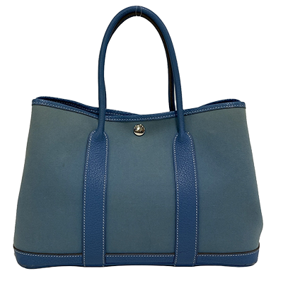 エルメス ガーデンパーティTPM ブルージーン トワルオフィシエ×レザー