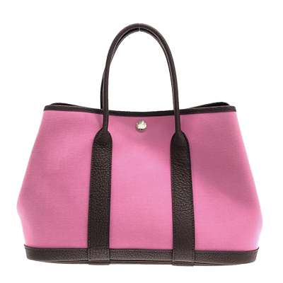 エルメス ガーデンパーティTPM ピンク×ダークブラウン トワルオフィシエ×ネゴンダ