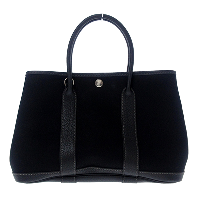 エルメス ガーデンパーティTPM 黒 トワルオフィシエ×レザー
