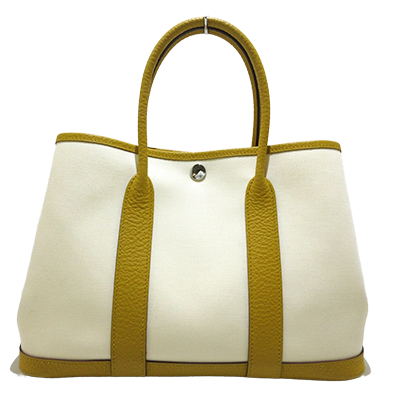 エルメス ガーデンパーティTPM アイボリー×ジョーヌアンブル トワルオフィシエ×ヴァッシュカントリー