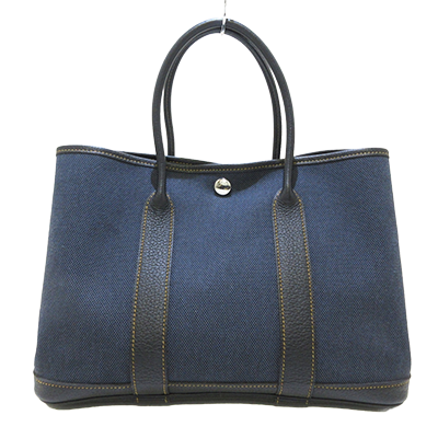 エルメス ガーデンパーティTPM デニムフォンセ×黒 トワルアッシュ×レザー