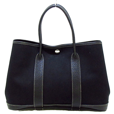 エルメス ガーデンパーティTPM 黒 トワルオフィシエ×レザー