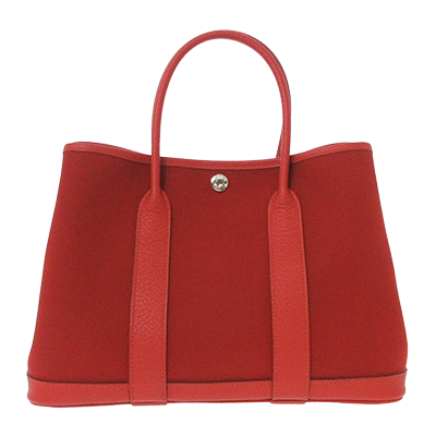 エルメス ガーデンパーティTPM レッド×ルージュデュセス トワルオフィシエ×レザー