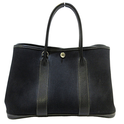 エルメス ガーデンパーティTPM 黒 トワルオフィシエ×レザー