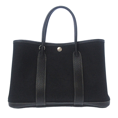 エルメス ガーデンパーティTPM 黒 トワルオフィシエ×レザー
