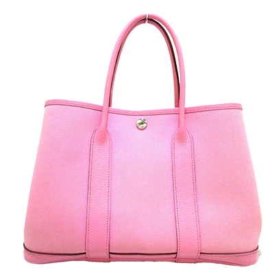 エルメス ガーデンパーティTPM ピンク トワルオフィシエ×レザー