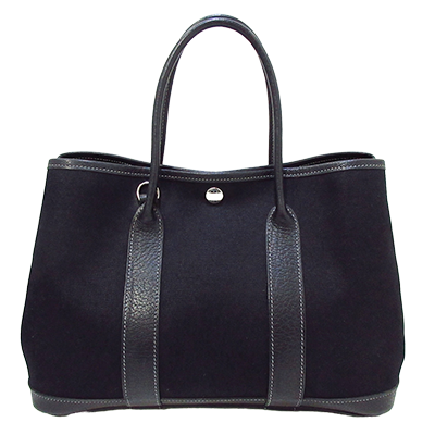 エルメス ガーデンパーティTPM 黒 トワルオフィシエ×レザー
