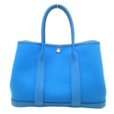 エルメス ガーデンパーティTPM ブルーザンジバル トワルオフィシエ×ネゴンダ 型番：051551CKAZ