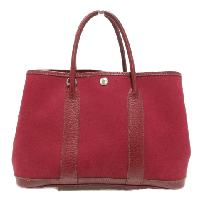 エルメス ガーデンパーティTPM ボルドー トワルオフィシエ×レザー
