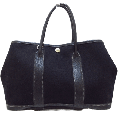 エルメス ガーデンパーティTPM 黒 トワルオフィシエ×レザー