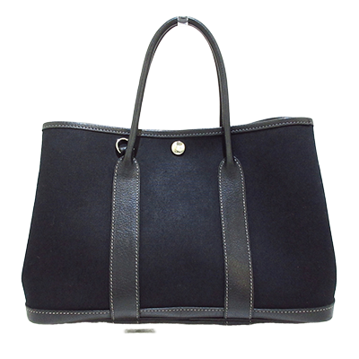 エルメス ガーデンパーティTPM 黒 トワルオフィシエ×レザー