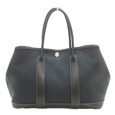 エルメス ガーデンパーティTPM 黒 トワルオフィシエ×レザー