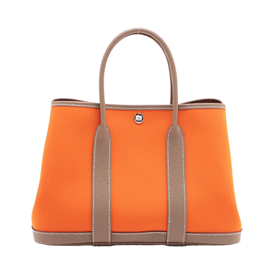 エルメス ガーデンパーティTPM トワルオフィシエ オレンジ シルバー