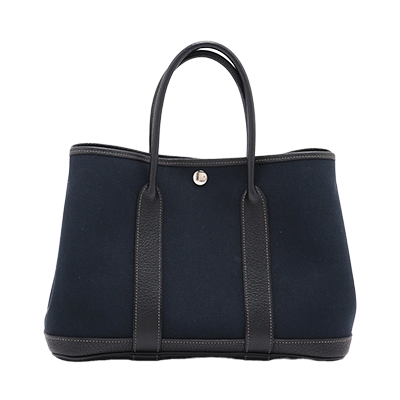 エルメス ガーデンパーティTPM トワルオフィシエ×ネゴンダ ブラック シルバー